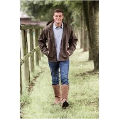 2023 Ariat Mens Medal Button Polo 10035392 - Heather Grey -Equestrian Clothing Store 5853 F21 WMS ENGL GermanyLIfestyle G5A8510 RTL.700x700