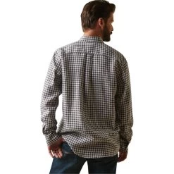 2023 Ariat Mens Mens Sonoma Shirt 10043905 - Banyan Bark Check -Equestrian Clothing Store 5854 202320Ariat20Mens20Mens20Sonoma20Shirt201004390520 20Banyan20Bark20Check20Back.700x700