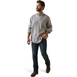 2023 Ariat Mens Mens Sonoma Shirt 10043905 - Banyan Bark Check -Equestrian Clothing Store 5854 202320Ariat20Mens20Mens20Sonoma20Shirt201004390520 20Banyan20Bark20Check20Front.700x700
