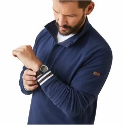 2023 Ariat Mens Portola 1/2 Zip Sweatshirt 10043783 - Navy -Equestrian Clothing Store 5859 10043783 01.700x700