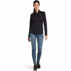 2023 Ariat Womens Sunstopper 2.0 1/4 Zip Baselayer 10030429 - Black Colour Black 9 2023 Ariat Womens Sunstopper 2.0 1/4 Zip Baselayer 10030429 - Black Colour Black -Equestrian Clothing Store 5865 10030429 full.700x700