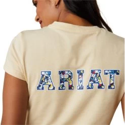 2023 Ariat Womens Varsity Camo T-Shirt 10043733 - Primrose Yellow -Equestrian Clothing Store 5881 202320Ariat20Womens20Varsity20Camo20T Shirt201004373320 20Primrose20Yellow20Back202.700x700