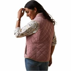 2023 Ariat Womens Woodside 2.0 Vest 10043456 - Nostalgia Rose Colour Nostalgia Rose -Equestrian Clothing Store 5889 10043456 back.700x700