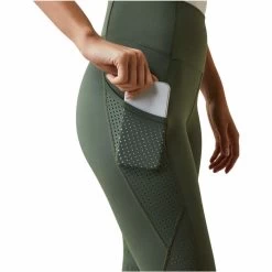 2023 Ariat Womens Breathe Eos Half Grip Recycled Materials Tights 10043401 - Beetle Colour Beetle -Equestrian Clothing Store 5892 10043402 02.700x700