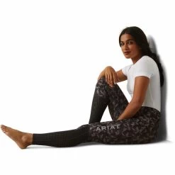 2023 Ariat Womens Eos Full Seat Tights 10043585 - Periscope Camo Horse -Equestrian Clothing Store 5893 10043585 front.700x700