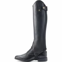 2023 Ariat Heritage Contour Half Chap 10044599 - Black Colour Black -Equestrian Clothing Store 6073 10044600 side.700x700