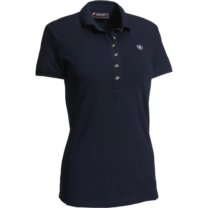 2023 Ariat Womens Prix 2.0 Short Sleeve Polo & Cap For £10 Bundle - Navy / Red 8 2023 Ariat Womens Prix 2.0 Short Sleeve Polo & Cap For £10 Bundle - Navy / Red - Image 6
