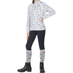 2023 Dublin Junior Meagan Long Sleeve Shirt 1018434 - Horse Print -Equestrian Clothing Store 6420 202320Dublin20Junior20Meagan20Long20Sleeve20Shirt20101843420 20Horse20Print203.700x700