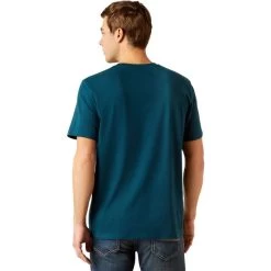 2023 Ariat Mens Vertical Logo T-Shirt 10046108 - Reflecting Pond Colour Reflecting Pond -Equestrian Clothing Store 6534 202320Ariat20Mens20Vertical20Logo20T Shirt201004610820 20Reflecting20Pond202.700x700