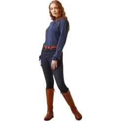 2023 Ariat Womens Inverness Long Sleeve Top 10046340 - Navy -Equestrian Clothing Store 6565 202320Ariat20Womens20Inverness20Long20Sleeve20Top201004634020 20Navy203.700x700