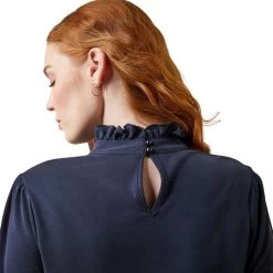 2023 Ariat Womens Inverness Long Sleeve Top 10046340 - Navy -Equestrian Clothing Store 6565 202320Ariat20Womens20Inverness20Long20Sleeve20Top201004634020 20Navy206.700x700