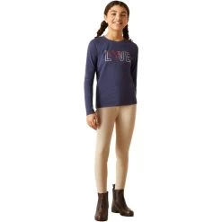 2023 Ariat Junior Love Long Sleeve T-Shirt 10046496 - Navy Heather 9 2023 Ariat Junior Love Long Sleeve T-Shirt 10046496 - Navy Heather -Equestrian Clothing Store 6591 202320Ariat20Junior20Love20Long20Sleeve20T Shirt201004649620 20Navy20Heather203.700x700