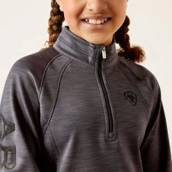 2023 Ariat Junior Tek Team 1/2 Zip Sweatshirt 10046608 - Ebony Grey -Equestrian Clothing Store 6593 202320Ariat20Junior20Tek20Team201220Zip20Sweatshirt201004660820 20Ebony20Grey20204.700x700