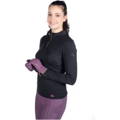 2023 HKM Womens Arctic Bay Long Sleeve Functional Shirt 14268 - Black -Equestrian Clothing Store 6655 202320HKM20Womens20Arctic20Bay20Long20Sleeve20Functional20Shirt201426820 20Black203.700x700
