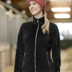 2023 HKM Womens Leana Plush Jacket 14233 - Black -Equestrian Clothing Store 6676 202320HKM20Womens20Leana20Plush20Jacket201423320 20Black202.700x700