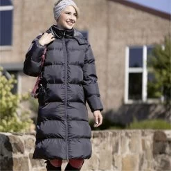 2023 HKM Womens Preston Quilted Long Riding Coat 127299300 - Deep Grey -Equestrian Clothing Store 6677 202320HKM20Womens20Preston20Quilted20Long20Riding20Coat2012729930020 20Grey202.700x700