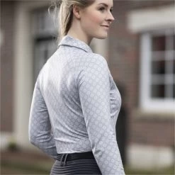2023 HKM Rosewood All Over Print Functional Shirt 14230 - Light Grey -Equestrian Clothing Store 6679 202320HKM20Rosewood20All20Over20Print20Functional20Shirt201423020 20Light20Grey203.700x700