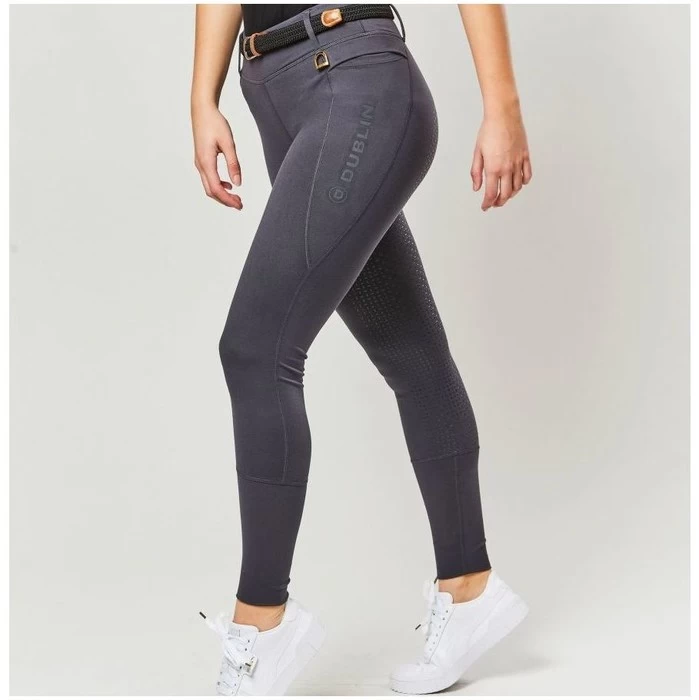 2022 Dublin Womens Cool It Everyday Riding Tights 100492402 - Dark Grey Colour Dark Grey 4 2022 Dublin Womens Cool It Everyday Riding Tights 100492402 - Dark Grey Colour Dark Grey - Image 2