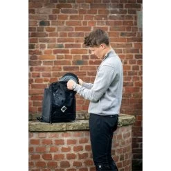 2022 Charles Owen Convertible Helmet Bag COHATBAG - Black -Equestrian Clothing Store A2I0112 LR Web.700x700