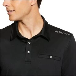 Ariat Mens Norco Polo Shirt 10030350 - Black -Equestrian Clothing Store Ariat Mens Norco Polo Shirt 10030350 Black 1.700x700