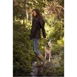 Ariat Womens Burford Wellington Boots - Olive Green -Equestrian Clothing Store Ariat Womens Burford Wellies Olive Green action.700x700