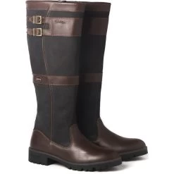 Dubarry Womens Longford Leather Boot Black / Brown