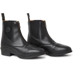 Mountain Horse Womens Aurora Front Zip Paddock Boots Black