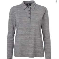 2021 Mountain Horse Womens Tyra Long Sleeve Shirt 44780 - Grey Melange