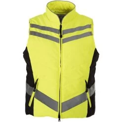 2022 Equisafety Child Reflective Quilted Gilet CHQUILTG - Yellow