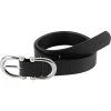 2022 Pikeur Synthetic Leather Belt 182300 388 290 - Black / Belt Buckle Silver