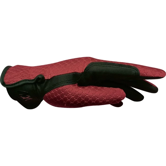 Woof Wear Zennor Riding Gloves - Shiraz Colour Shiraz 4 Woof Wear Zennor Riding Gloves - Shiraz Colour Shiraz - Image 2