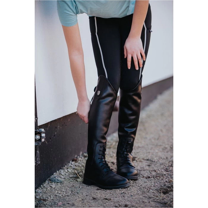 2022 Mountain Horse Junior Veganza Long Riding Boots - Black 4 2022 Mountain Horse Junior Veganza Long Riding Boots - Black - Image 2